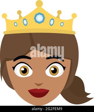 cartoon queen head Stock Vector Image & Art - Alamy