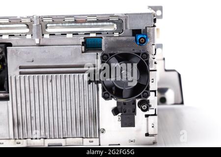Computer fan isolated on white background. Stock Photo