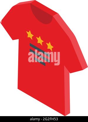 Tshirt digital printing icon. Isometric of Tshirt digital printing vector icon for web design isolated on white background Stock Vector