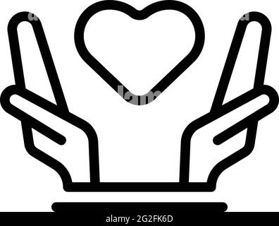 Keep relationship icon. Outline Keep relationship vector icon for web design isolated on white background Stock Vector