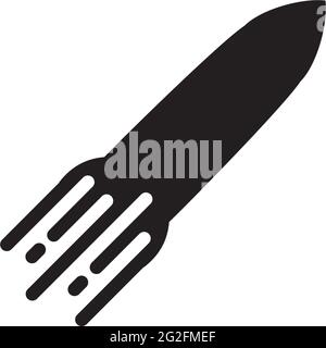Torpedo rocket logo design vector template Stock Vector