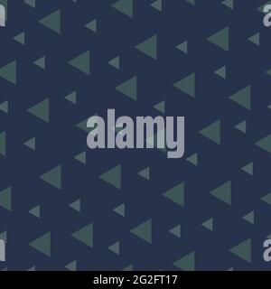 Trendy ornate seamless geometric pattern design of simple triangle shapes. Modern abstract repeating textured background for printing and textile Stock Vector