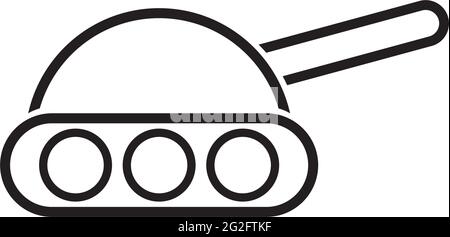 Tank weapon logo design vector template Stock Vector