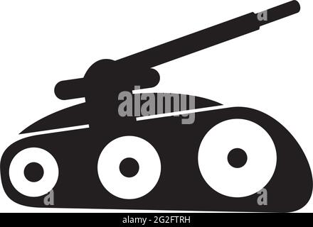Tank weapon logo design vector template Stock Vector