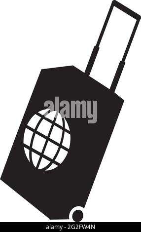 Travel bag logo design vector template Stock Vector