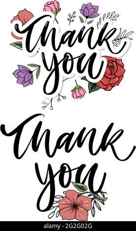 thank you Slogan print for textile t-shirt vector Stock Vector