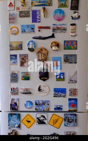 Lockdown traveller restricted to dreaming over memories of past globe trotting. Stock Photo