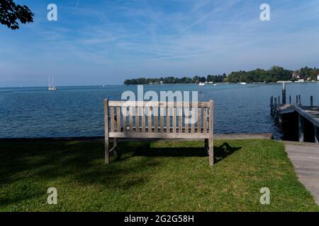 Wasserburg on Lake Constance, Bavaria, Swabia Stock Photo