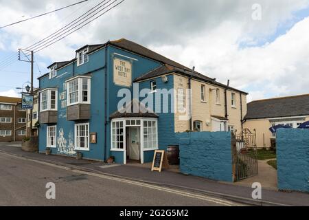 The West Bay Hotel - a 18th-century inn in West Bay, Dorset, England, UK Stock Photo