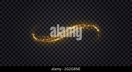 Golden glitter sparkle on a transparent background. Gold Vibrant background  with twinkle lights. Vector illustration Stock Vector Image & Art - Alamy