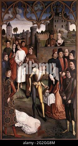 Dirk Bouts -  Justice Emperor Otto Execution Innocent Count 1475 Stock Photo