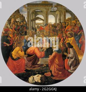Adoration of the Magi 1487 Domenico Ghirlandaio - Domenico di Tommaso ...