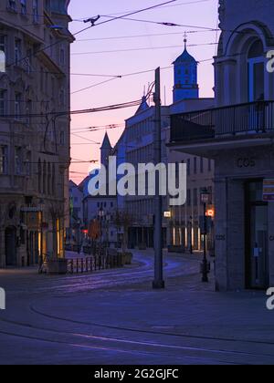 View of St. Moritz, Augsburg, Stock Photo