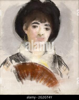 Edouard Manet -  Portrait of Countess Albazzi Stock Photo