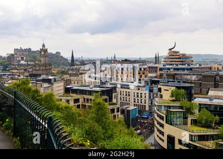 St James Quarter Development, Edinburgh.  The Cranes have been removed ahead of the final stages of completion before opening Stock Photo