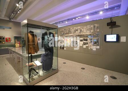 2021 exhibition about the 2 Tone music sensation, which originated in Coventry in the 70s, in the Herbert Art Gallery & Museum, in Warwickshire, UK Stock Photo