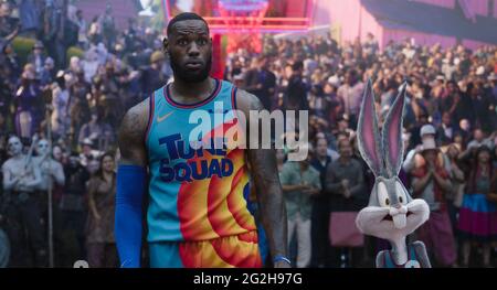 RELEASE DATE: July 16, 2021 TITLE: Space Jam: A New Legacy STUDIO: Warner Animation Group DIRECTOR: Malcolm D. Lee PLOT: NBA superstar LeBron James teams up with Bugs Bunny and the rest of the Looney Tunes for this long-awaited sequel. STARRING: LEBRON JAMES and Bugs Bunny. (Credit Image: © /Entertainment Pictures) Stock Photo