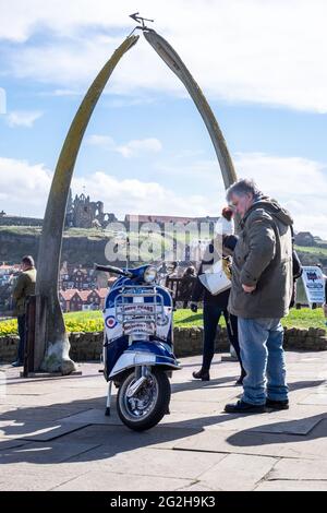 Whitby Scooter Weekend Stock Photo