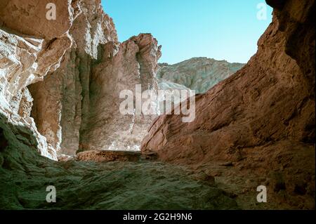 Golden Canyon in Death Valley National Park, California, USA Stock Photo