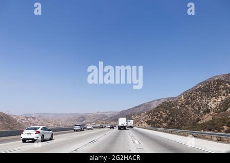 On the road to Death Valley, California, USA Stock Photo