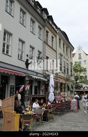 Nikolaiviertel, Berlin Mitte, Berlin, Germany Stock Photo