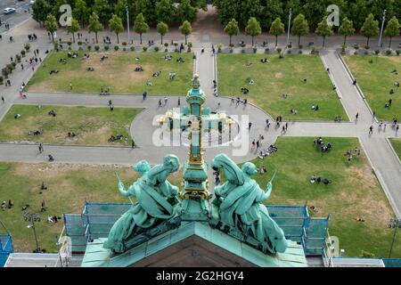 View from the cathedral on Lustgarten, Berlin Mitte, Berlin, Germany Stock Photo