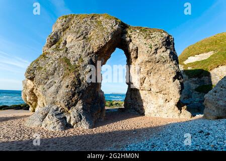 Whiterocks Beach, Rock Arch, Portrush, County Antrim, Northern Ireland Stock Photo