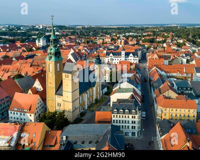 The historic Freiberg old town is a listed building and has been a UNESCO World Heritage Site since summer 2019 Stock Photo