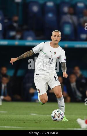 Rome, Italy. 11th June 2021. Federico Bernardeschi (Italy) during the Uefa 'European Championship 2020' match between Turkey 0-3 Italy at Olimpic Stadium on June 11, 2021 in Roma, Italy. Credit: Maurizio Borsari/AFLO/Alamy Live News Stock Photo