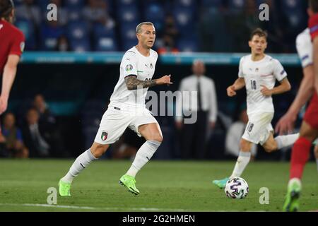 Rome, Italy. 11th June 2021. Federico Bernardeschi (Italy) during the Uefa 'European Championship 2020' match between Turkey 0-3 Italy at Olimpic Stadium on June 11, 2021 in Roma, Italy. Credit: Maurizio Borsari/AFLO/Alamy Live News Stock Photo