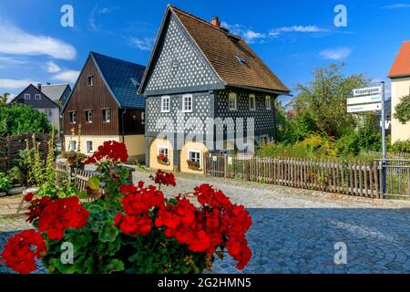 Schunkelhaus in Obercunnersdorf in the Upper Lusatia region of Saxony Stock Photo