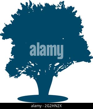 Oak tree logo design vector template Stock Vector