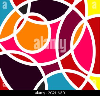 Mosaic art logo design vector template Stock Vector