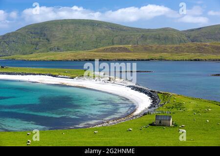 Minn Beach, West Burra, Mainland, Scotland, Shetland Islands Stock Photo