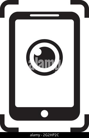 Smartphone icon logo design vector template Stock Vector