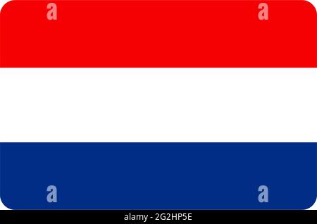 Netherland flag icon logo design vector template Stock Vector