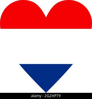 Netherland flag icon logo design vector template Stock Vector