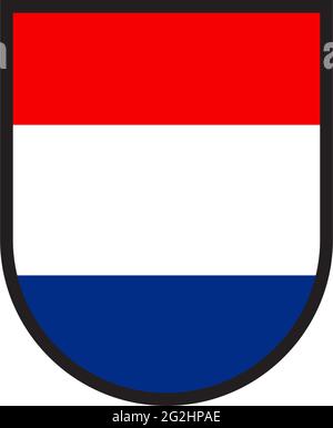 Netherland flag icon logo design vector template Stock Vector
