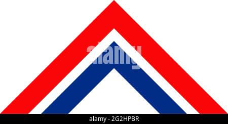 Netherland flag icon logo design vector template Stock Vector