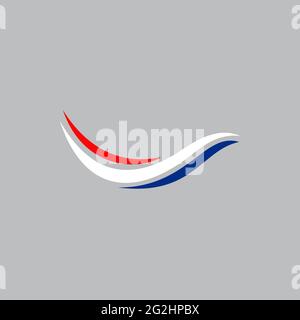 Netherland flag icon logo design vector template Stock Vector