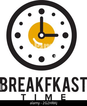 Clock incorporated with scrambled logo design template Stock Vector