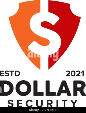 Dollar security logo design vector template Stock Vector