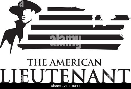 Liutenant army logo design vector template Stock Vector