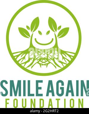 Forest lover foundation logo design vector template Stock Vector