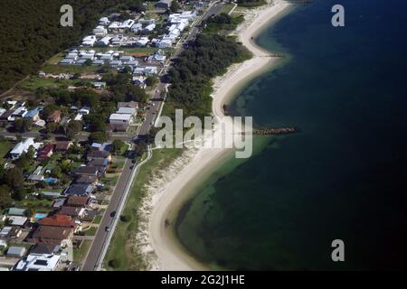 Southern edge of Botany Bay, Sydney, NSW, Australia. No PR Stock Photo