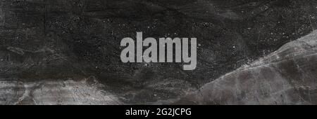 natural black marble texture background with high resolution, black marble with silver veins, Black marble natural pattern for background, granite. Stock Photo
