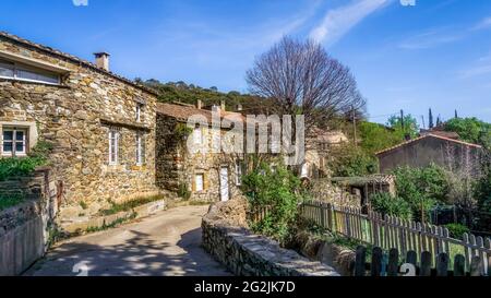 Alley in Le Priou. Stock Photo