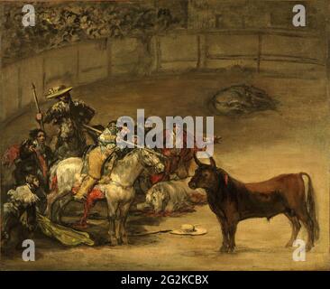 Francisco De Goya -  Bullfight Suerte De Varas