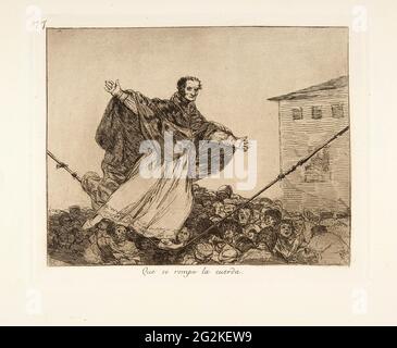 Francisco De Goya -  Que Se Rompe La Cuerda Stock Photo