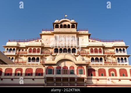 Chandra Mahal Palace Jaipur (City Palace Jaipur). Stock Photo
